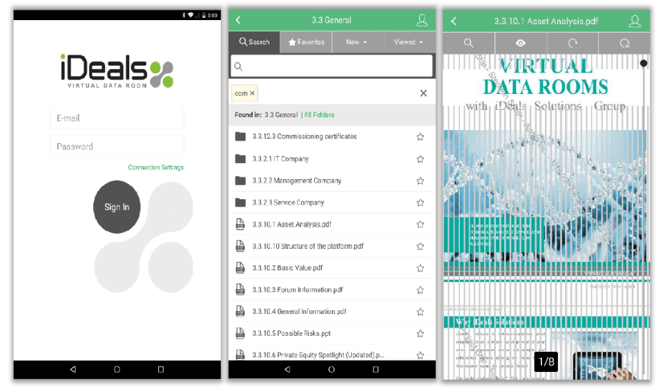 ideals, ideals vdr, virtual data room